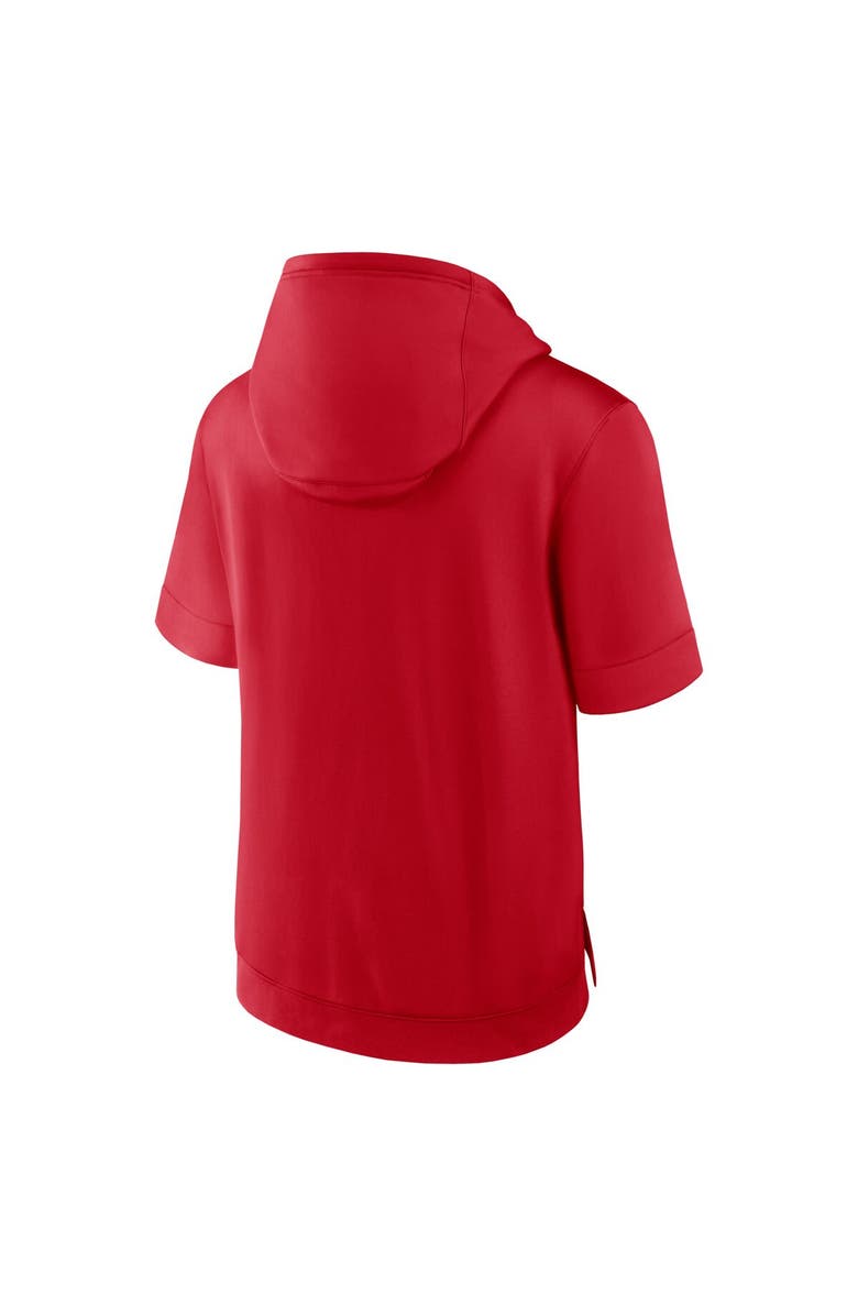 Nike Men's Nike Red Philadelphia Phillies Tri Code Lockup Short Sleeve Pullover Hoodie, Alternate, color, Red