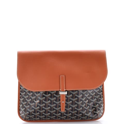 Coursier Messenger Bag Coated Canvas and Leather