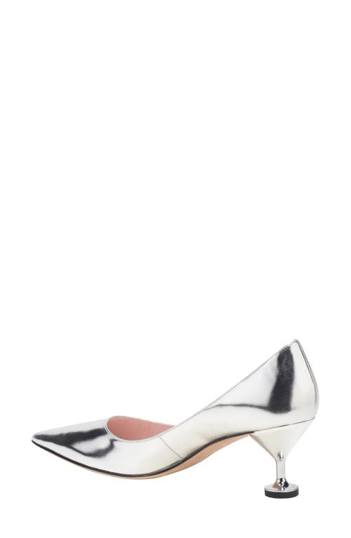 Kate Spade Garnish Pointed Toe Pump In Silver