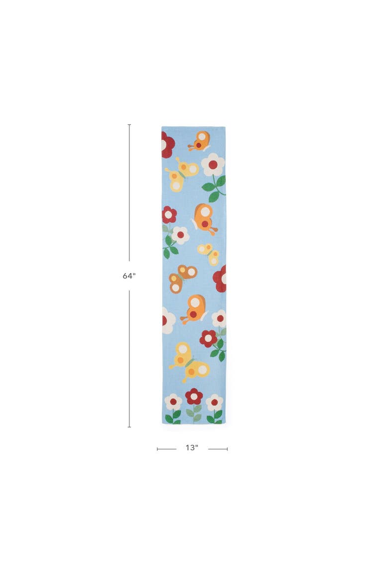 Flutter Decorative Runner, Alternate, color, Blue