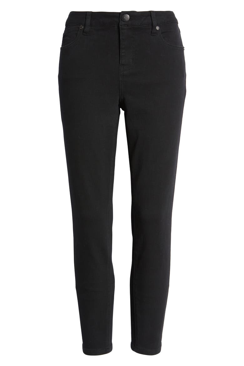 Crop Skinny Jeans, Alternate, color, BLACK