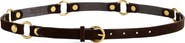 Madewell O-Ring Studded Suede Belt