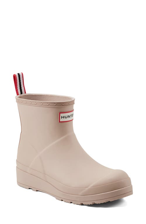 Hunter Original Play Waterproof Short Rain Boot In Brown
