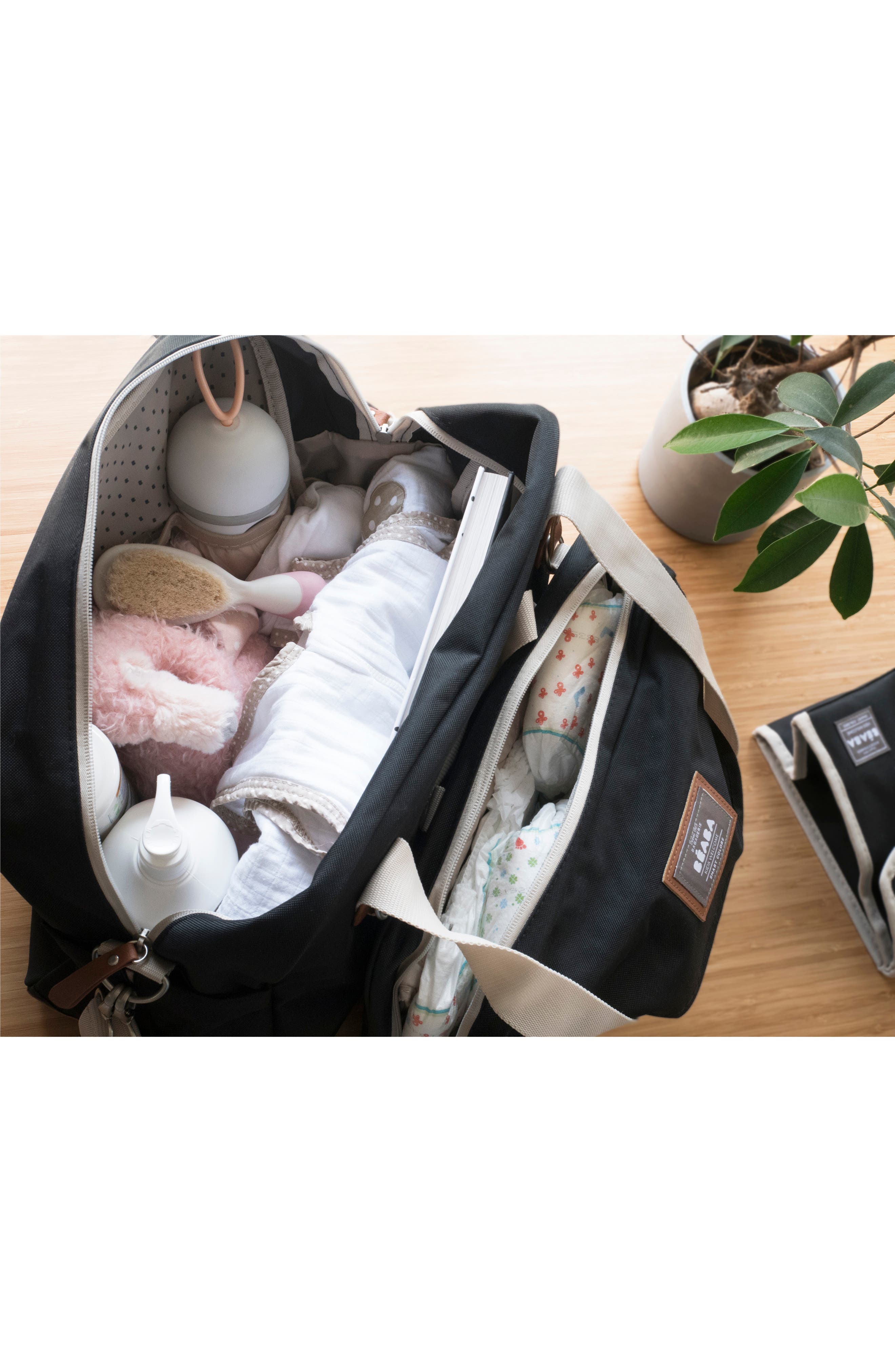 BEABA Geneva Diaper Bag, Alternate, color, Black