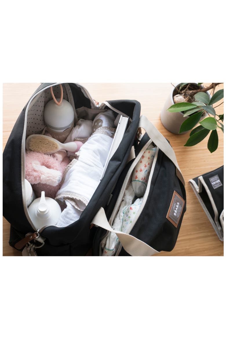 Geneva Diaper Bag, Alternate, color, BLACK