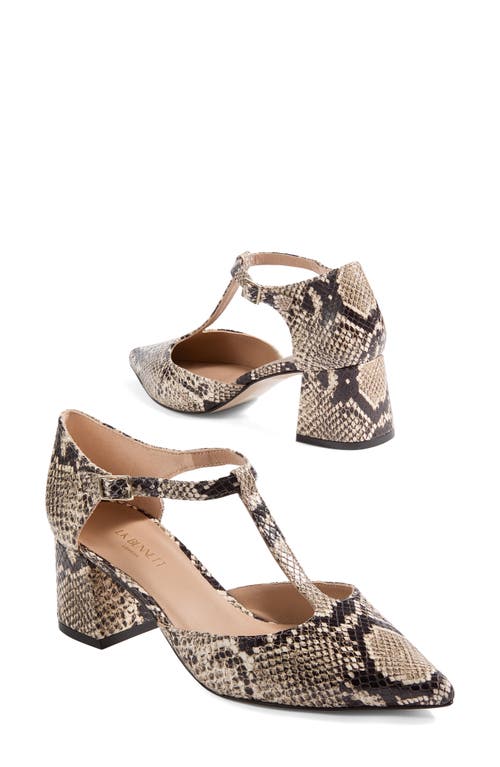 Lk Bennett Mikayla T-strap Pointed Toe Pump In Multi