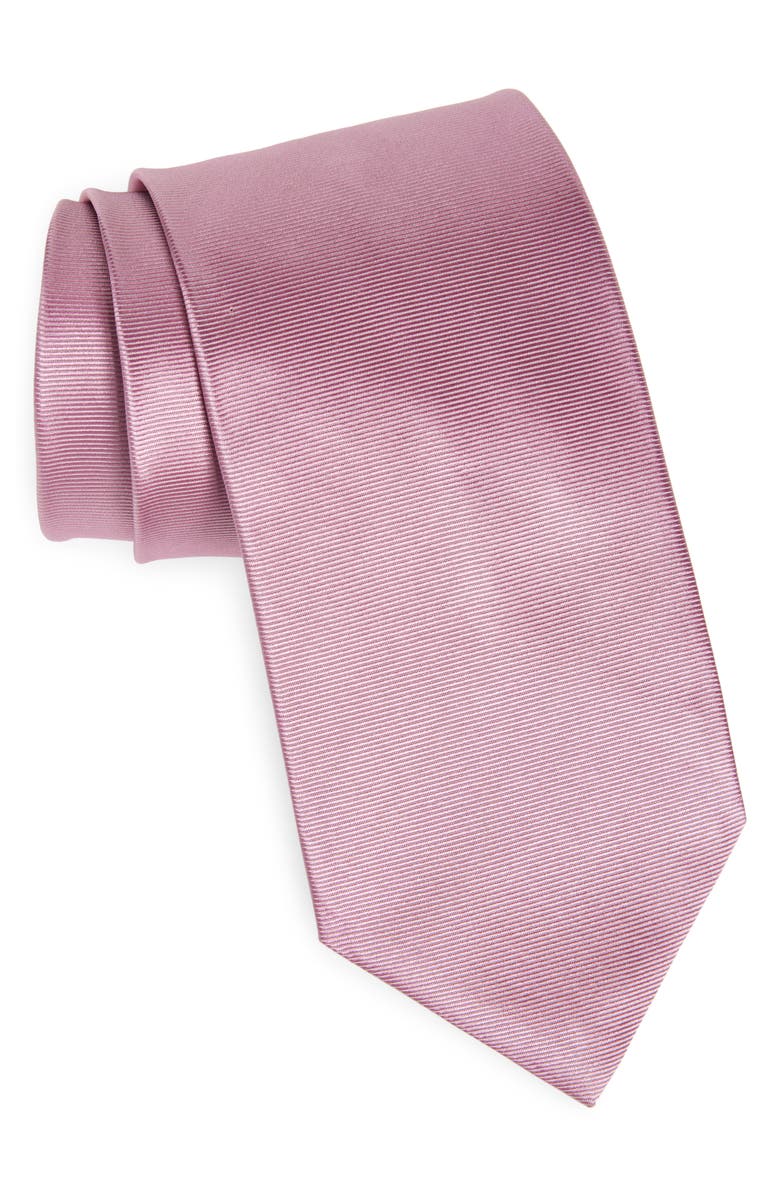 TOM FORD Silk Twill Tie, Main, color, Dp248 Dark Pink