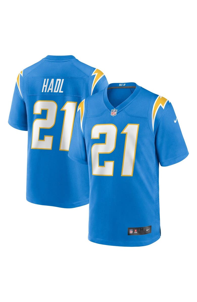 Nike Men's Nike John Hadl Powder Blue Los Angeles Chargers Game Retired Player Jersey, Main, color,