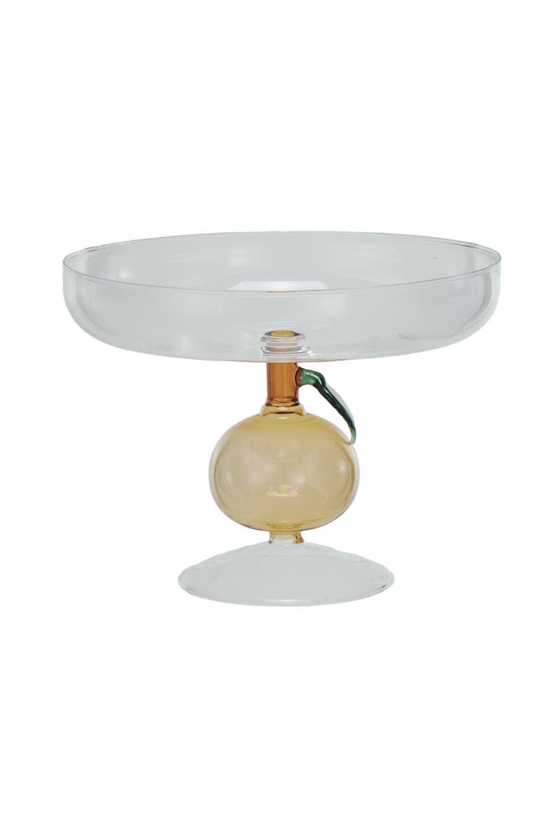 Storied Home Citrus Charm Pedestal, Main, color, Yellow