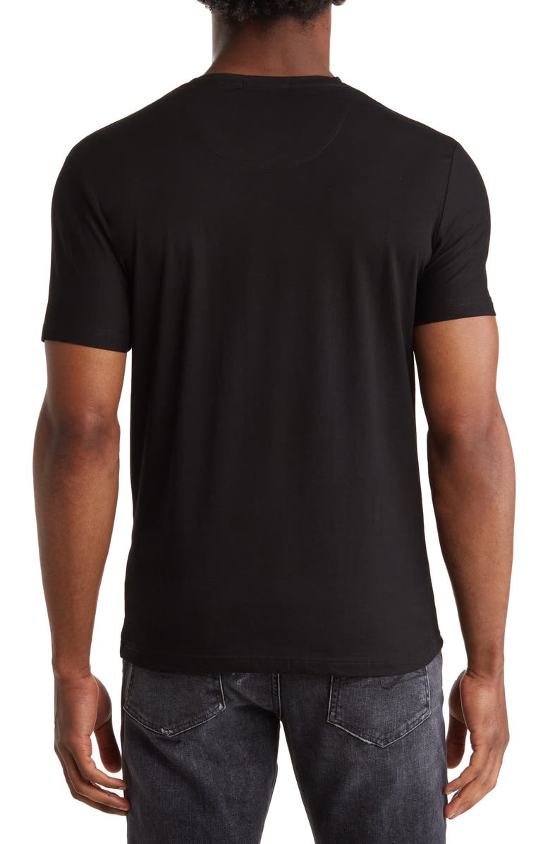 T.R. PREMIUM Solid V-Neck T-Shirt, Alternate, color, Black