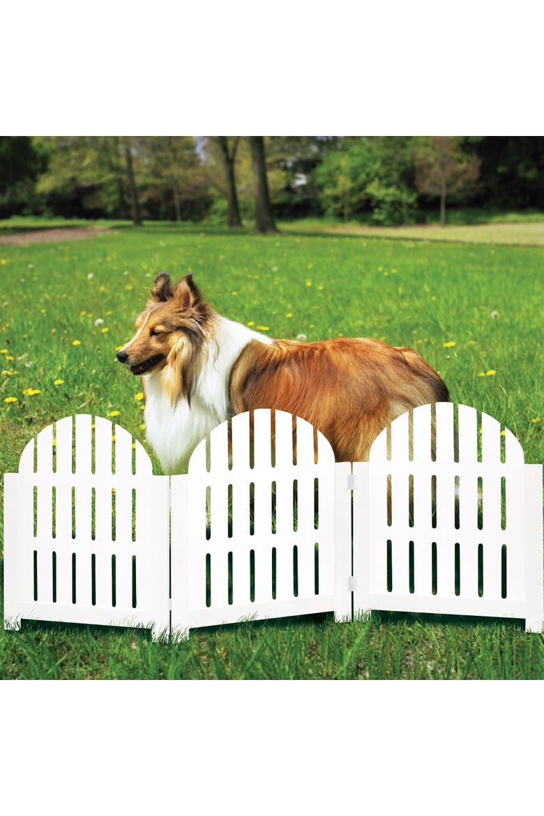 Etna White Adirondack Pet Gate - 3 Panel, Foldable, 20.5"H x 48"W, Alternate, color, White