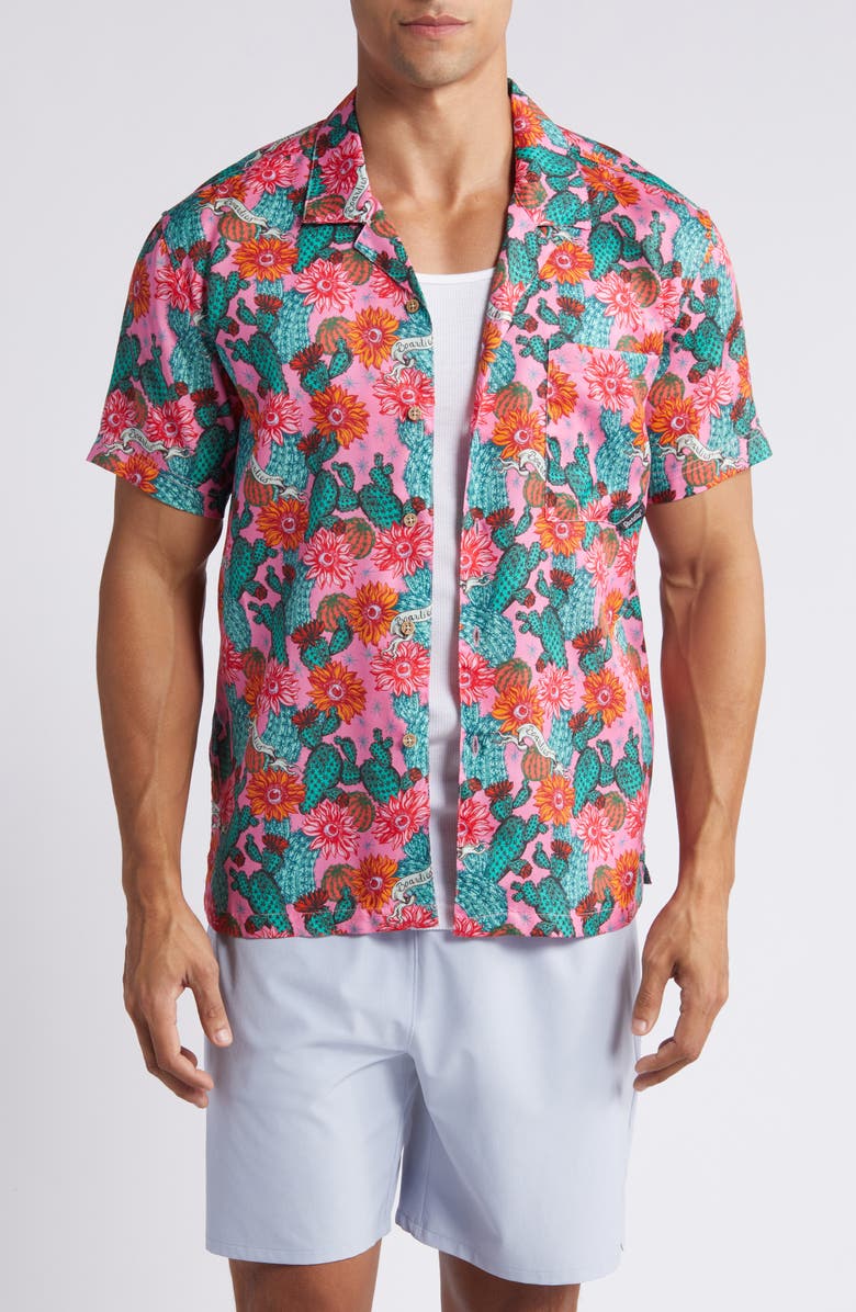 Boardies Cactus Eyeballs Camp Shirt, Main, color, 