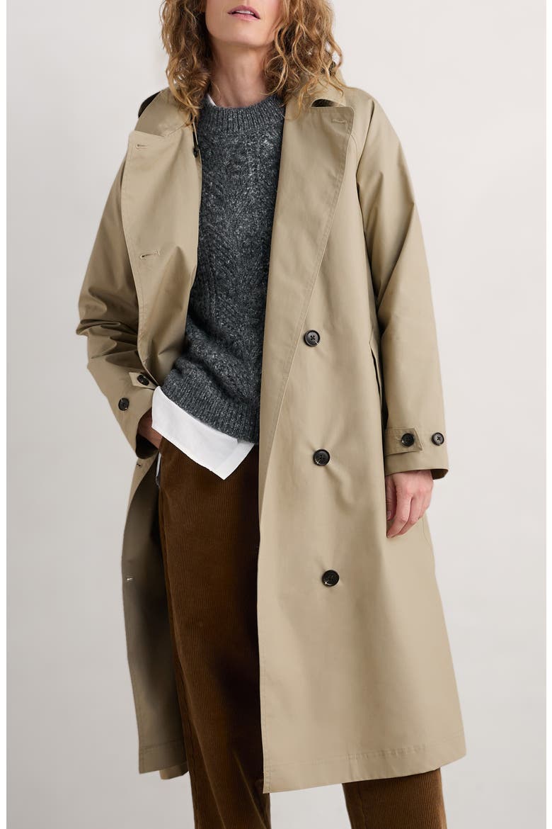 Penweathers Waterproof Trench Coat, Main, color, SEED WHITE