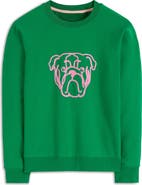 Boden Rosa Dog Embroidered Cotton Sweatshirt
