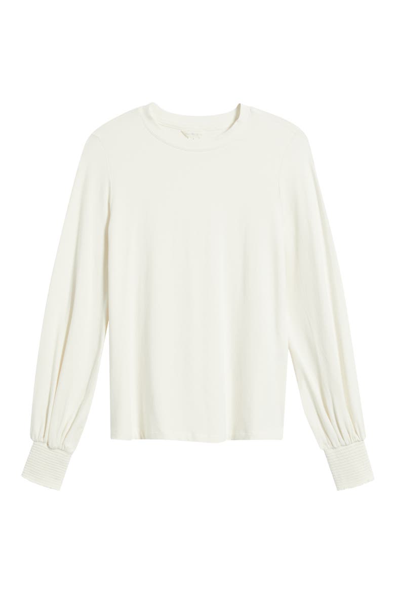 Blouson Sleeve Top, Alternate, color, IVORY PRISTINE
