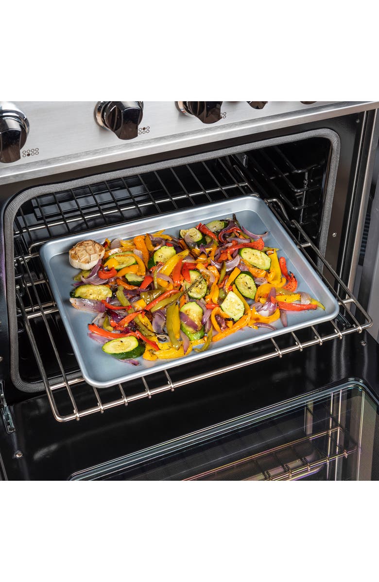 Viking Set of 2 Nonstick Baking Sheets, Alternate, color, Stainless Steel