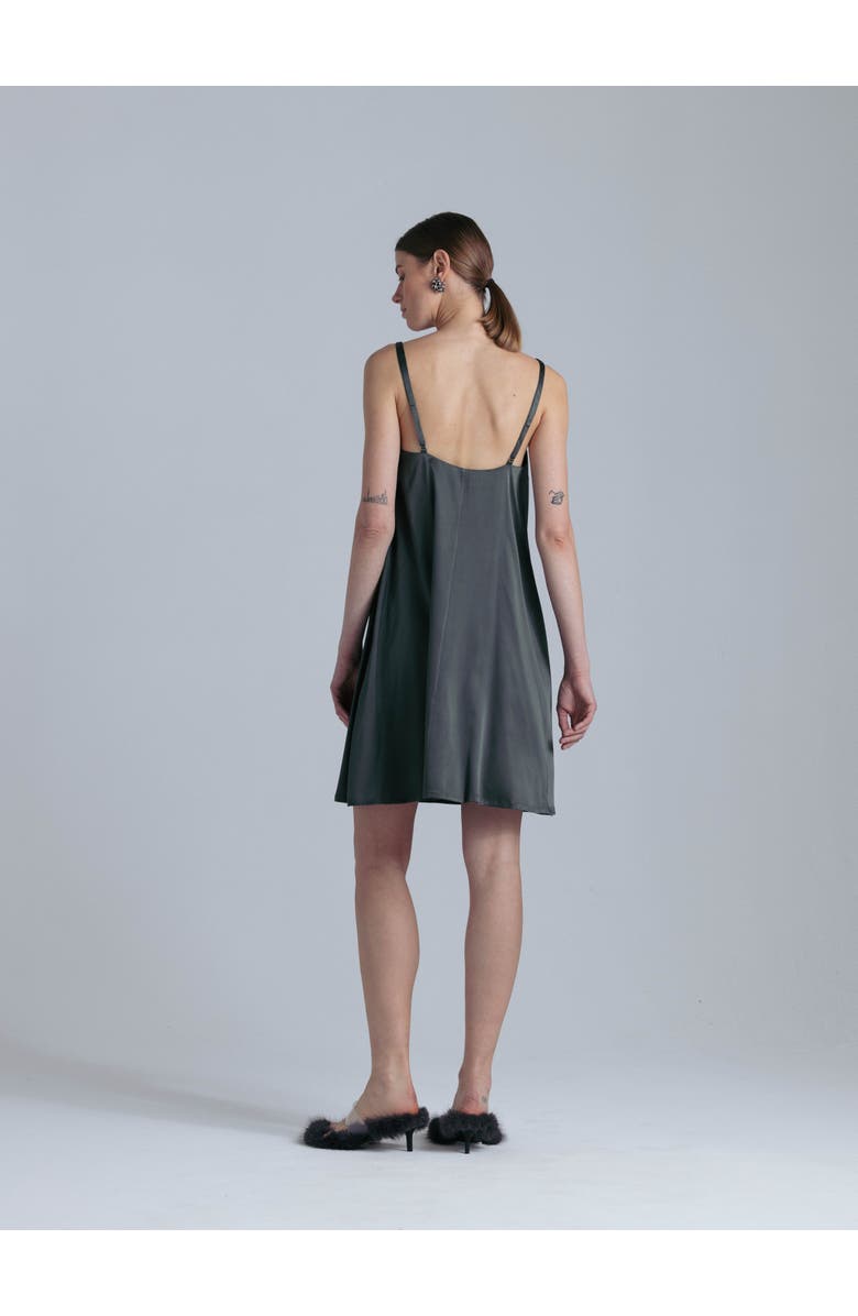 Alas Aphrodite Silk Midi Dress, Alternate, color, Rich Green