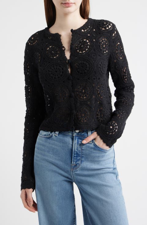 The Crochet Cotton Button-Up Cardigan