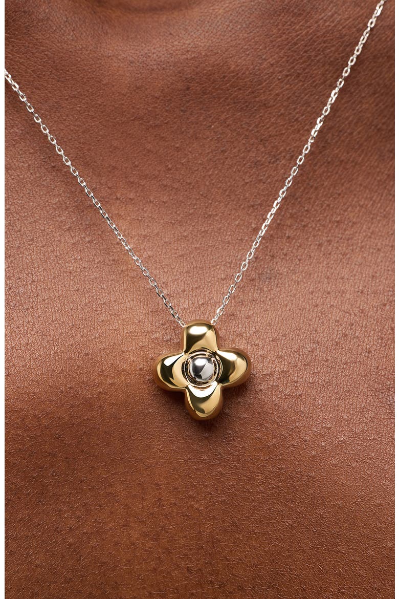 Liora Pendant Necklace, Alternate, color, GOLD / SILVER