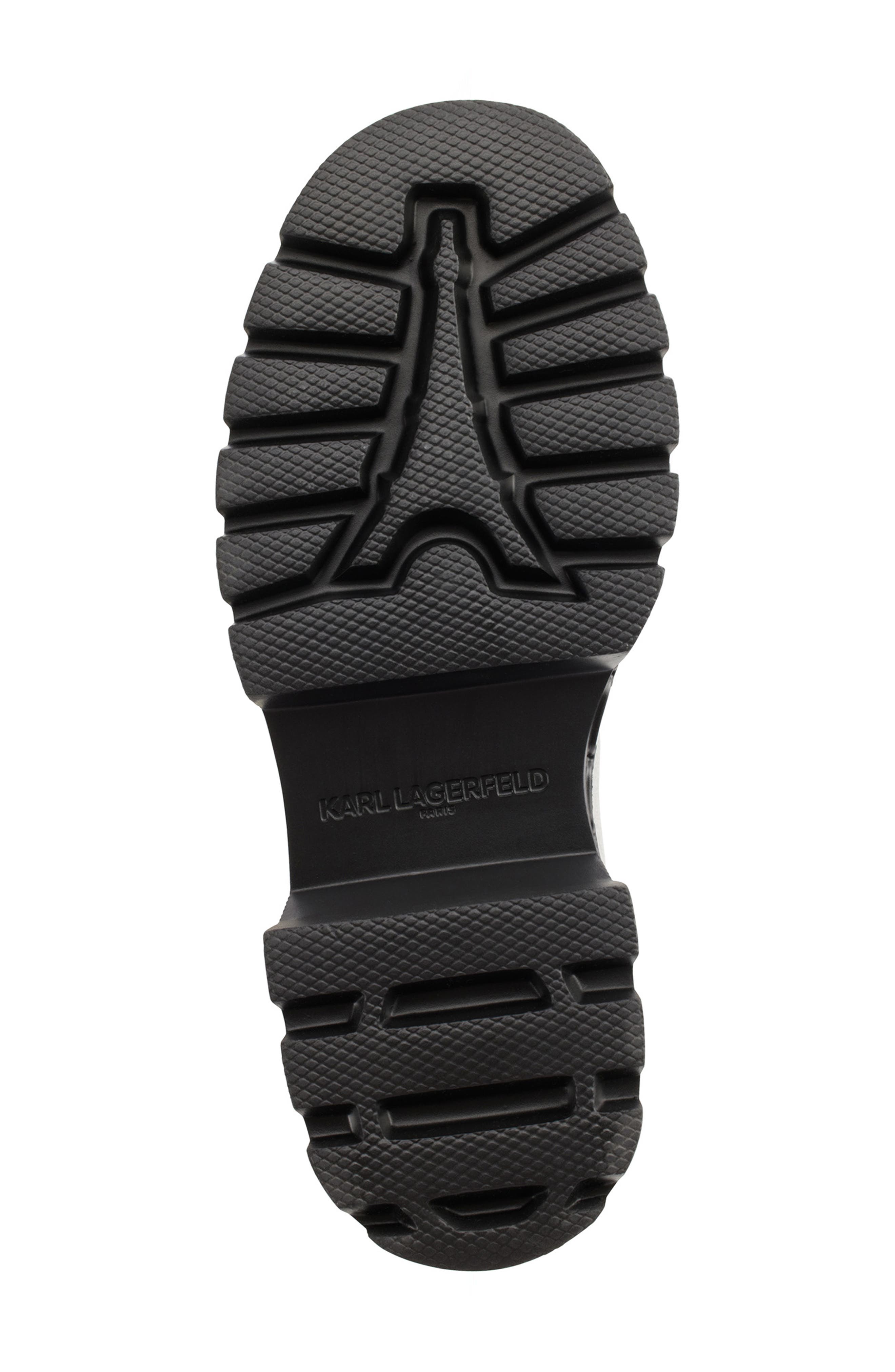 KARL LAGERFELD PARIS Londyn Lug Sole Chelsea Boot, Alternate, color, Grey