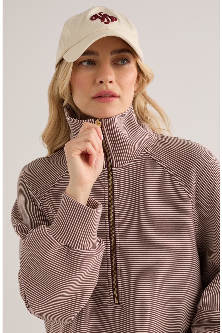 Milano Half-Zip Sweatshirt, Alternate, color, HUCKLEBERRY