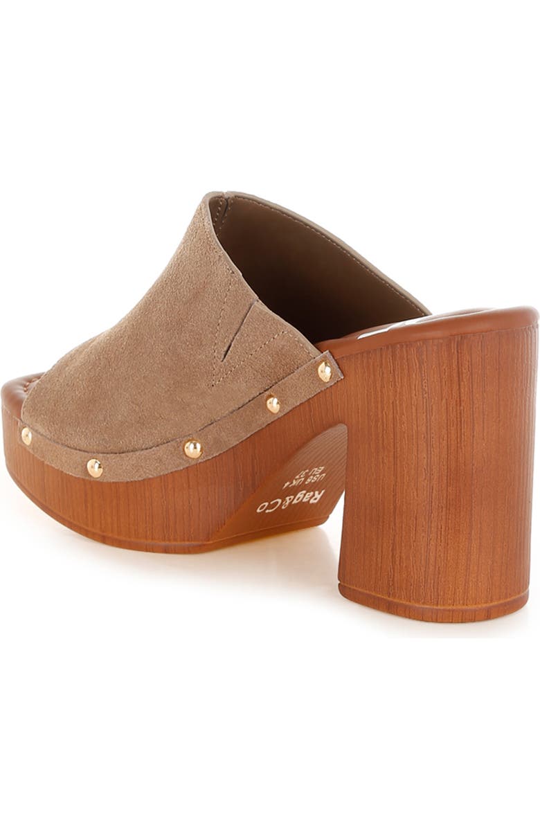Rag & Co Masaki Platform Sandal, Alternate, color, Taupe
