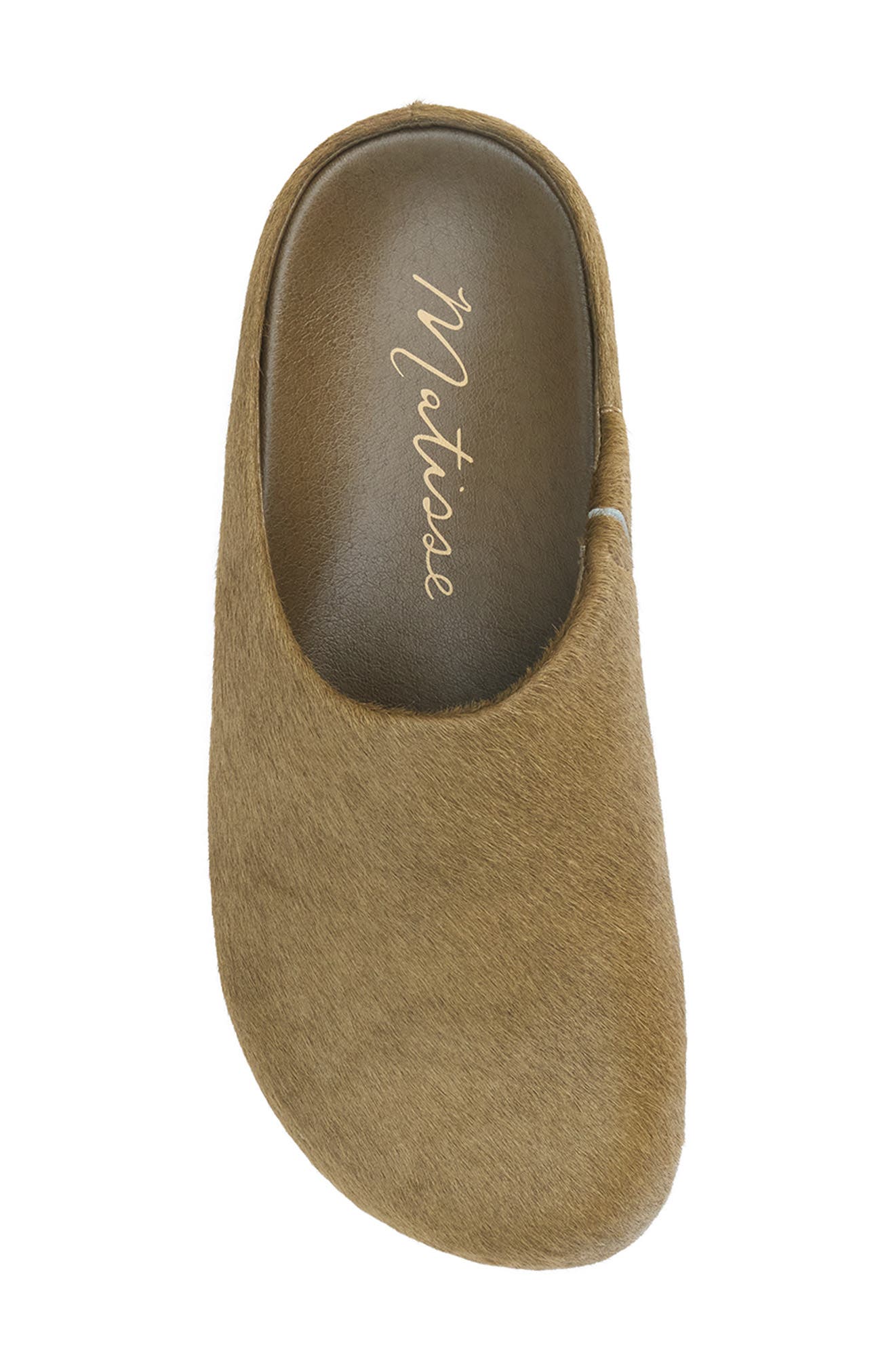 Daria Genuine Calf Hair Mule, Alternate, color, MOSS