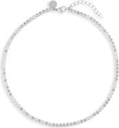 THE SIS KISS Meg Cubic Zirconia Tennis Necklace