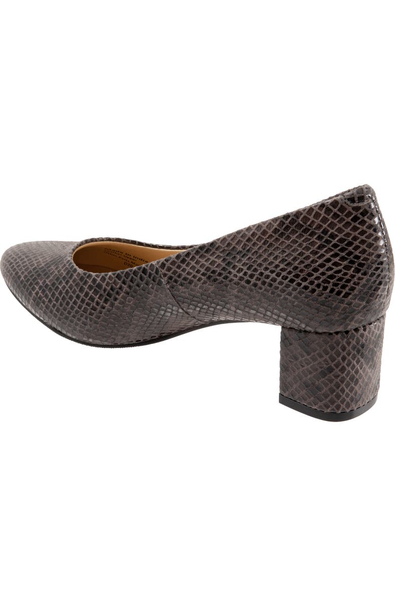 Trotters Kari Pointy Toe Pump, Alternate, color, Dark Grey Leather