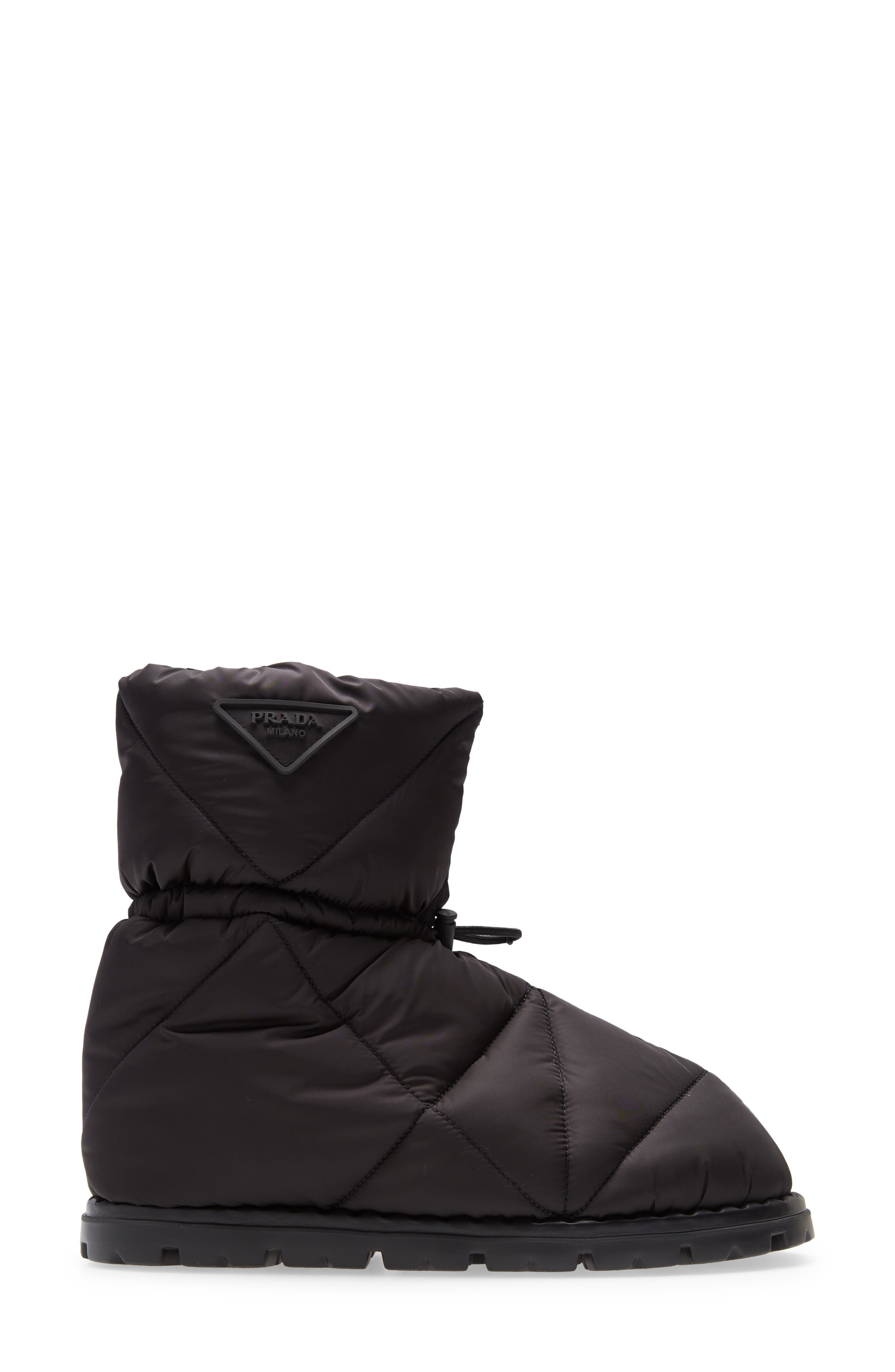 Prada Piuma Drawcord Snow Boot, Alternate, color, 