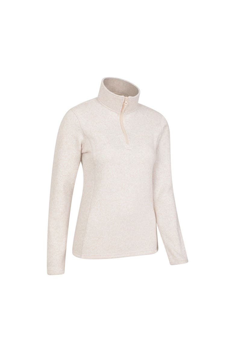 Idris Half Zip Fleece Top, Alternate, color, Beige