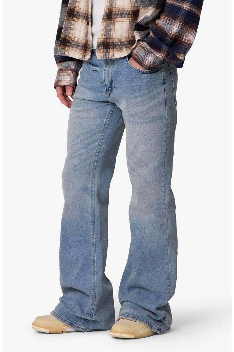 Super Flare Jeans, Alternate, color, WESTERN BLUE