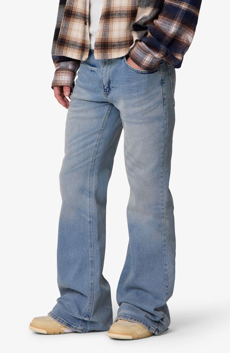 mnml Super Flare Jeans, Alternate, color, 
