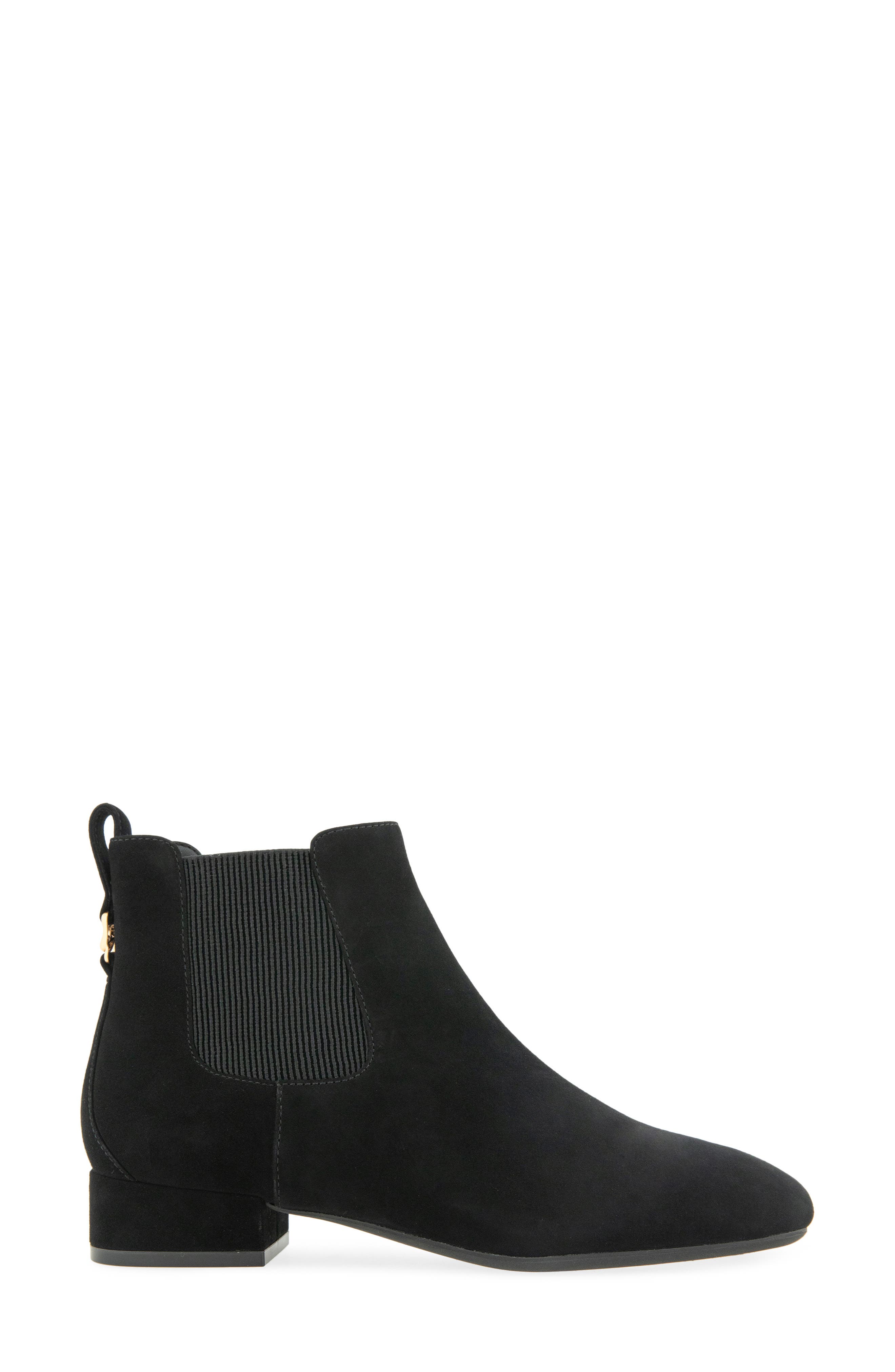 Aerosoles Nancilee Chelsea Boot, Alternate, color, Black Suede