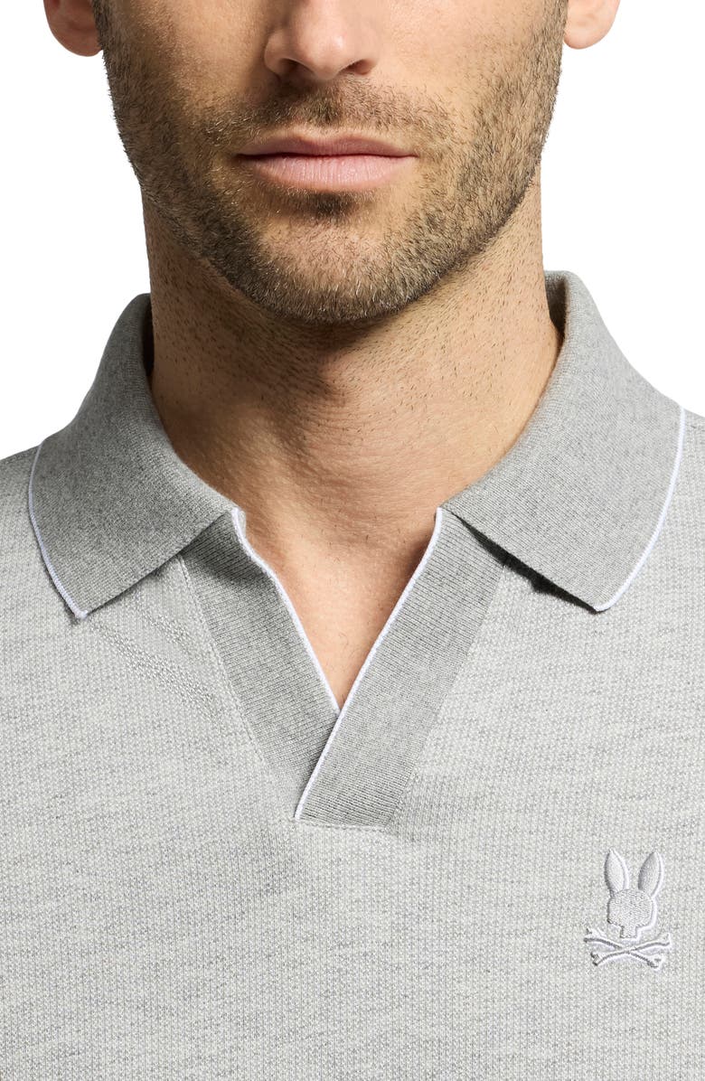 Psycho Bunny Mackay Jacquard Johnny Collar Polo, Alternate, color, 