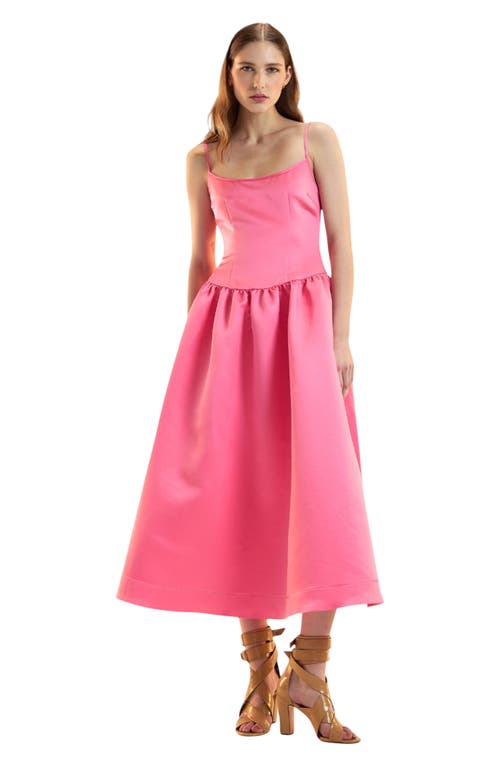 Cynthia Rowley The Genevive Silk Dress In Pink