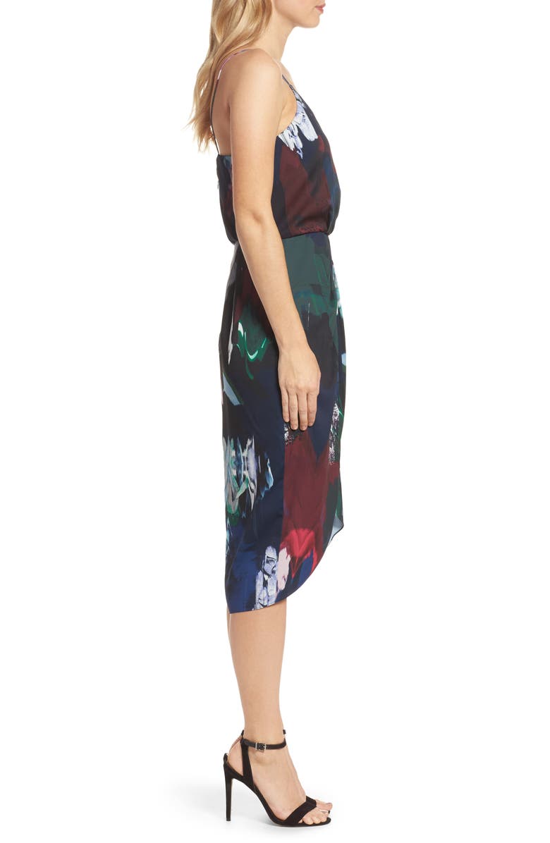 Chelsea28 Print Faux Wrap Dress, Alternate, color,