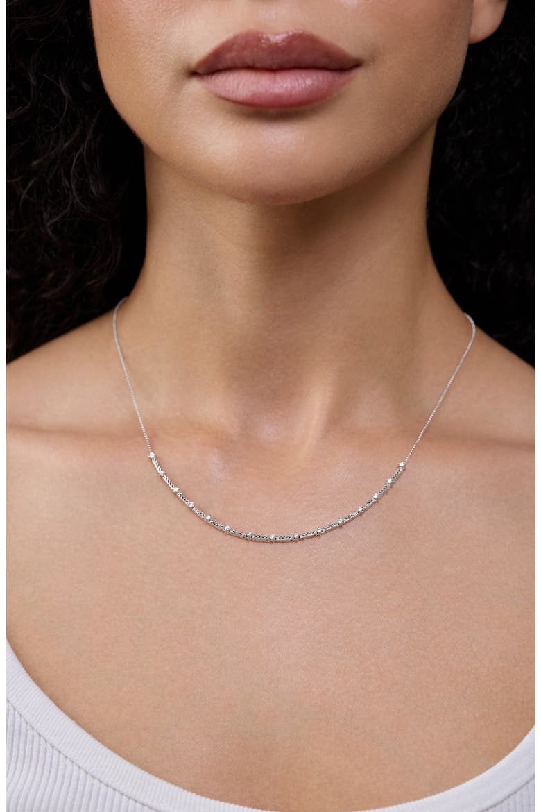Rita Diamond Tennis Necklace, Alternate, color, 18K WHITE GOLD