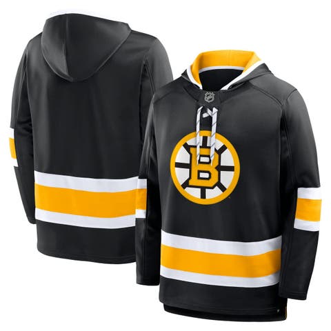 Men's Fanatics Black Boston Bruins Prime Time Fleece Hoodie