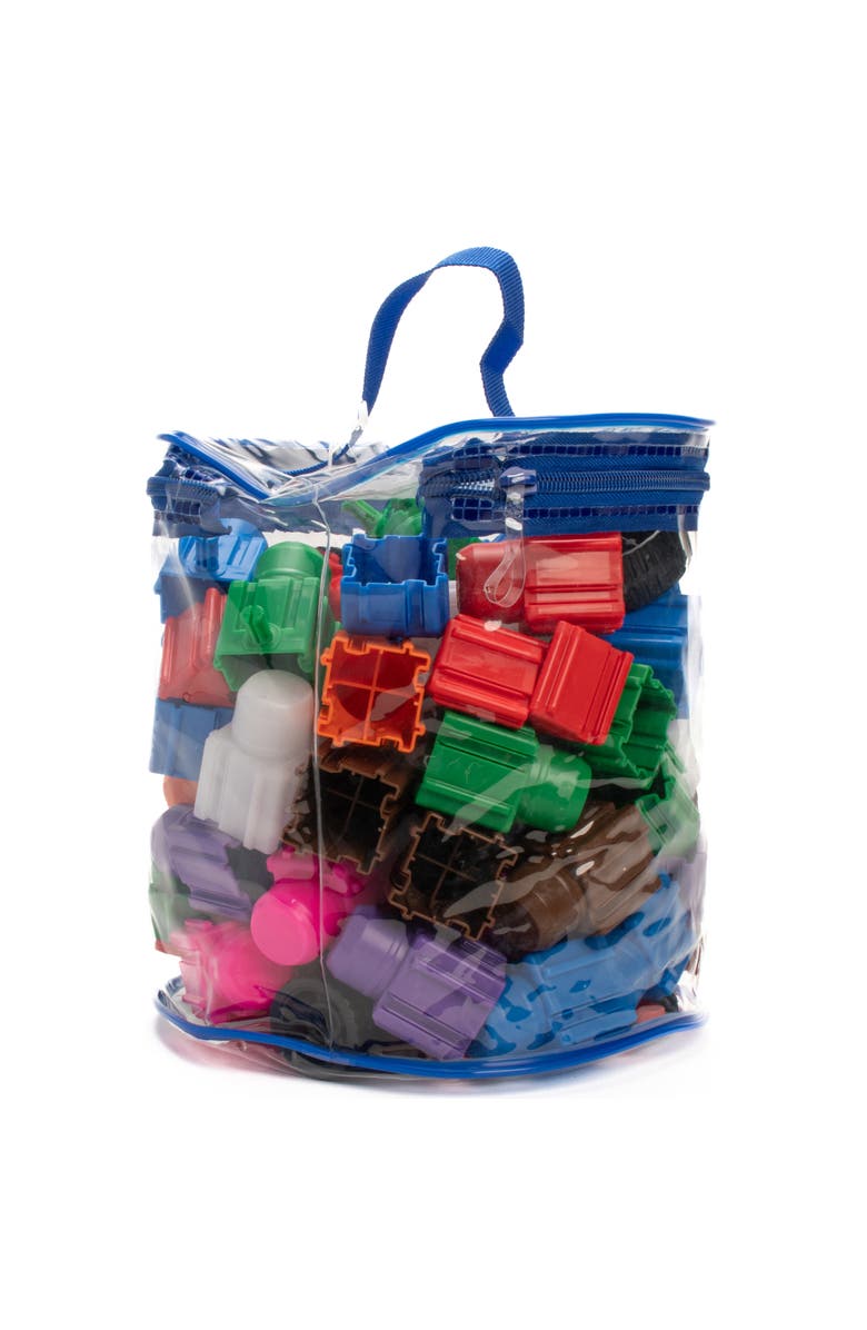 Snapo Jr. Advanced Builder's 80 Piece Kit building Blocks, Alternate, color, Multicolored