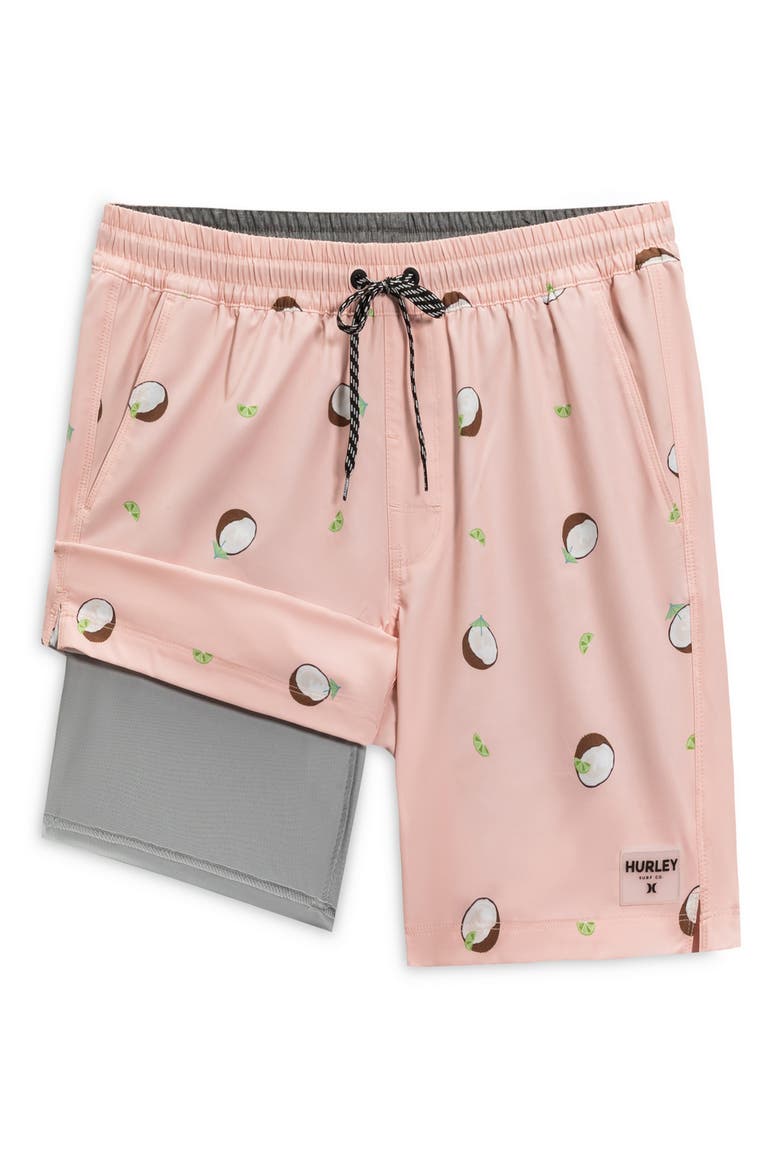 Punta Mita Volley Swim Shorts, Alternate, color, CANDY PINK