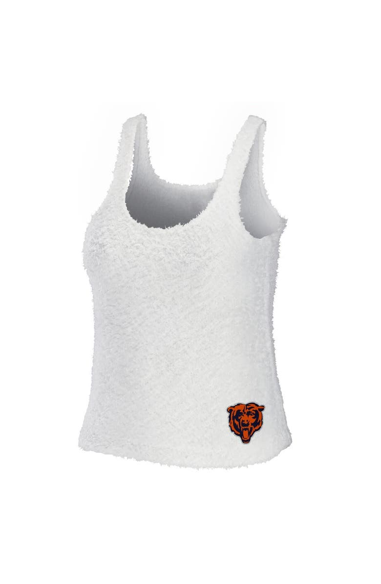 WEAR by Erin Andrews Women's WEAR by Erin Andrews Cream Chicago Bears Plus Size Cozy Scoop Neck Tank Top & Pants Set, Alternate, color, Cream