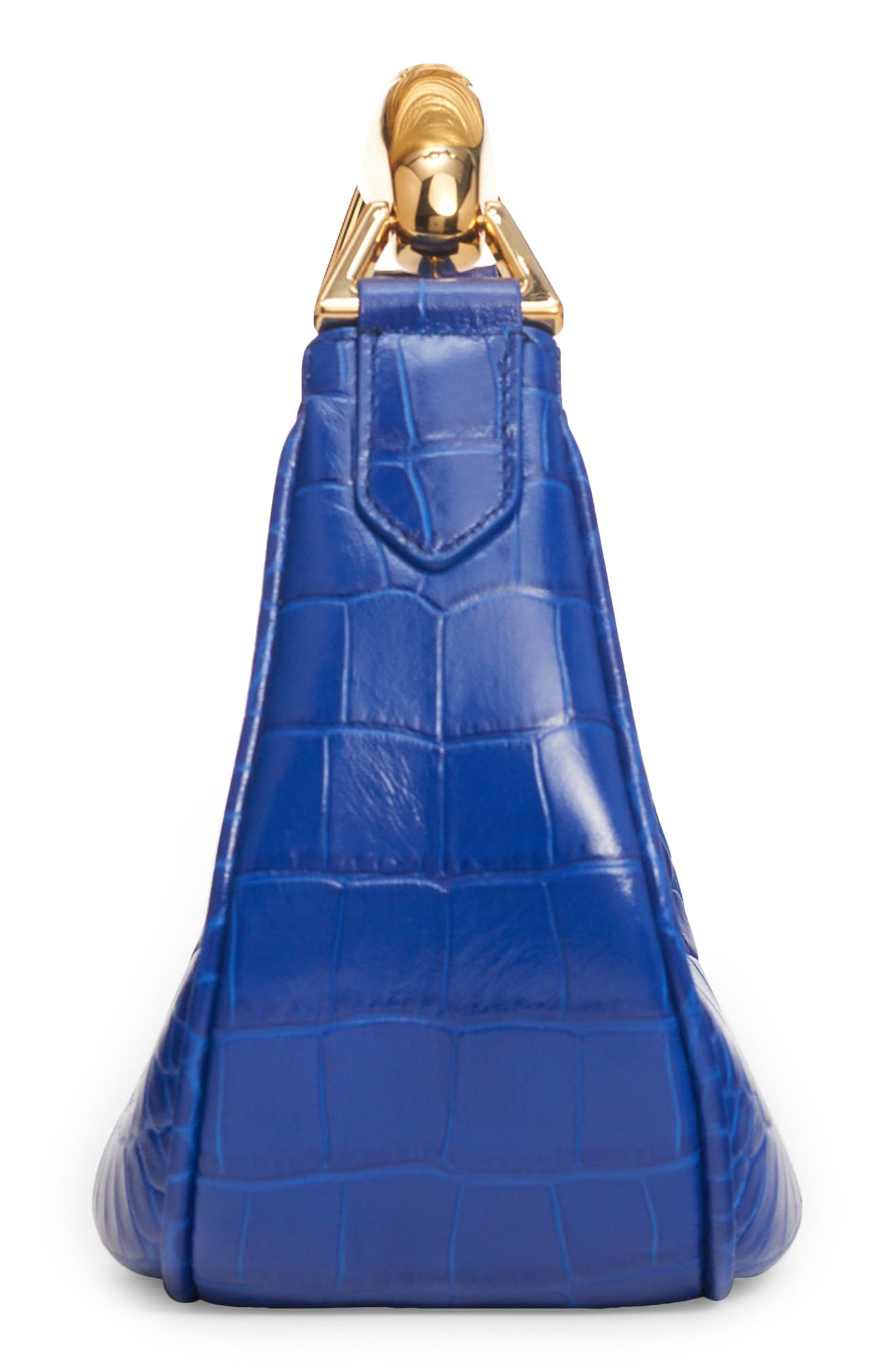 TOM FORD Mini Bianca Croc Embossed Leather Hobo, Alternate, color, 