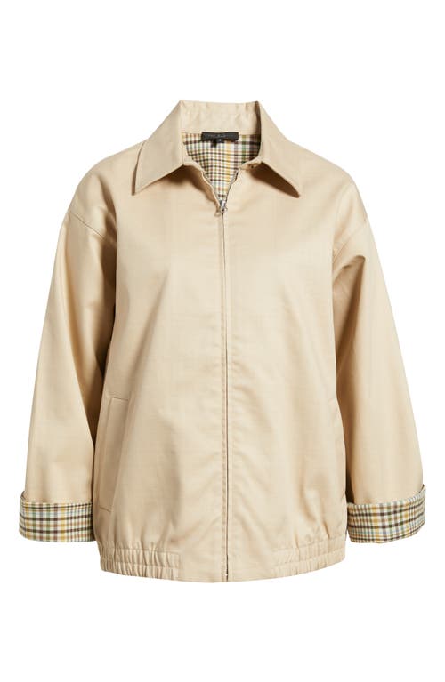 Rag & Bone Carrie Front Zip Jacket In Neutral