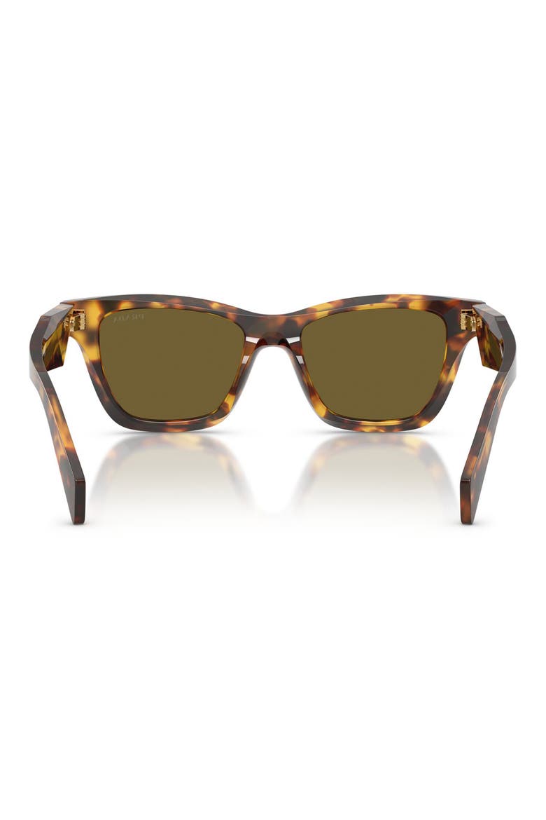 52mm Butterfly Sunglasses, Alternate, color, HONEY TORTOISE / DARK BROWN