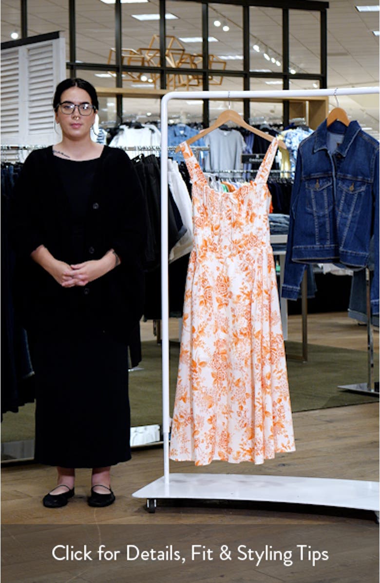 Floral Print Sleeveless Maxi Dress, sales video thumbnail