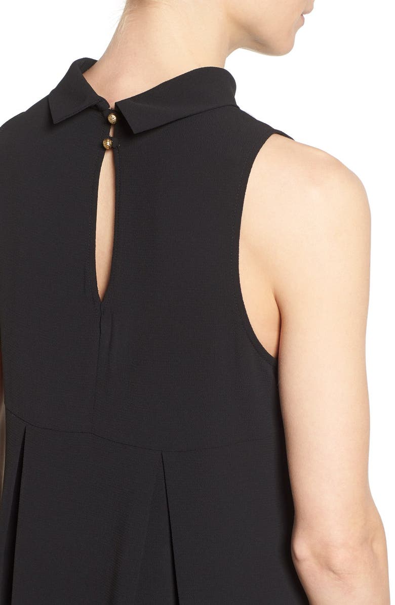 Bobeau Mock Neck Sleeveless High/Low Tunic, Alternate, color,