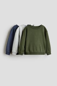 H&M 3-pack Brushed-inside Sweatshirts