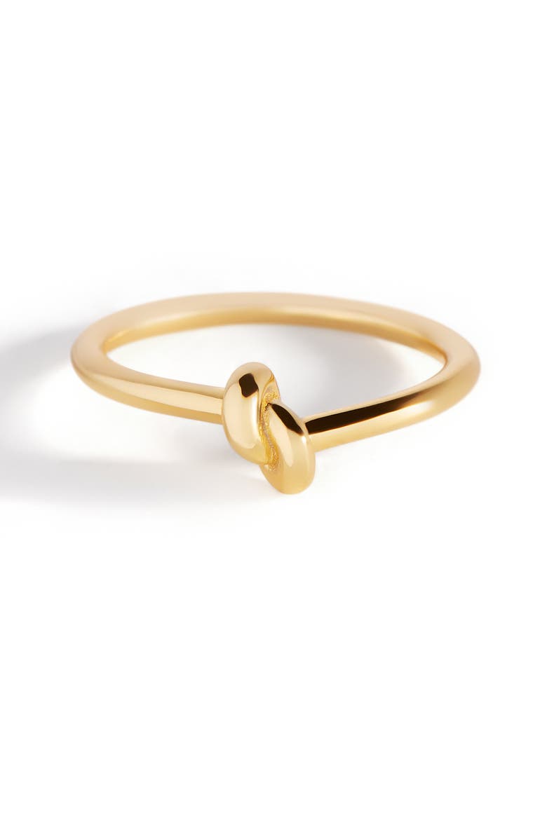 Classic Gold Knot Ring, Alternate, color, 18k Gold Over Sterling Silver