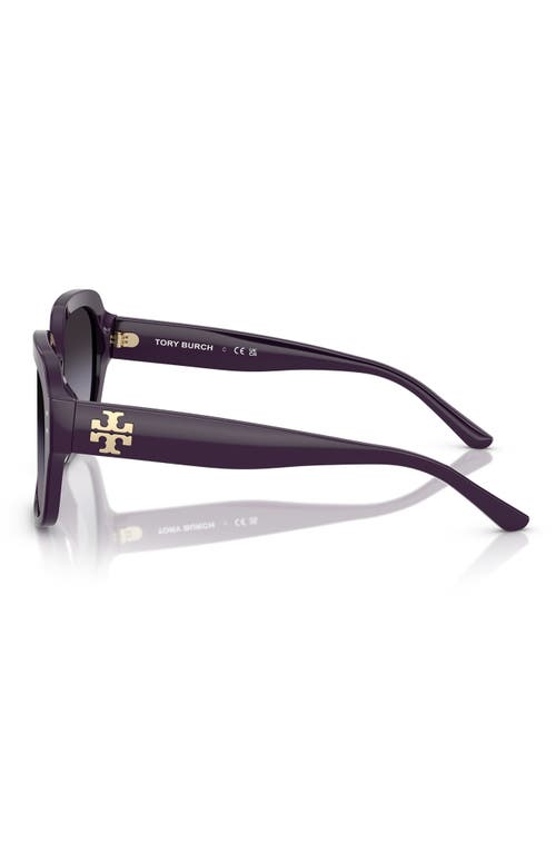 Tory Burch 56mm Round Sunglasses
